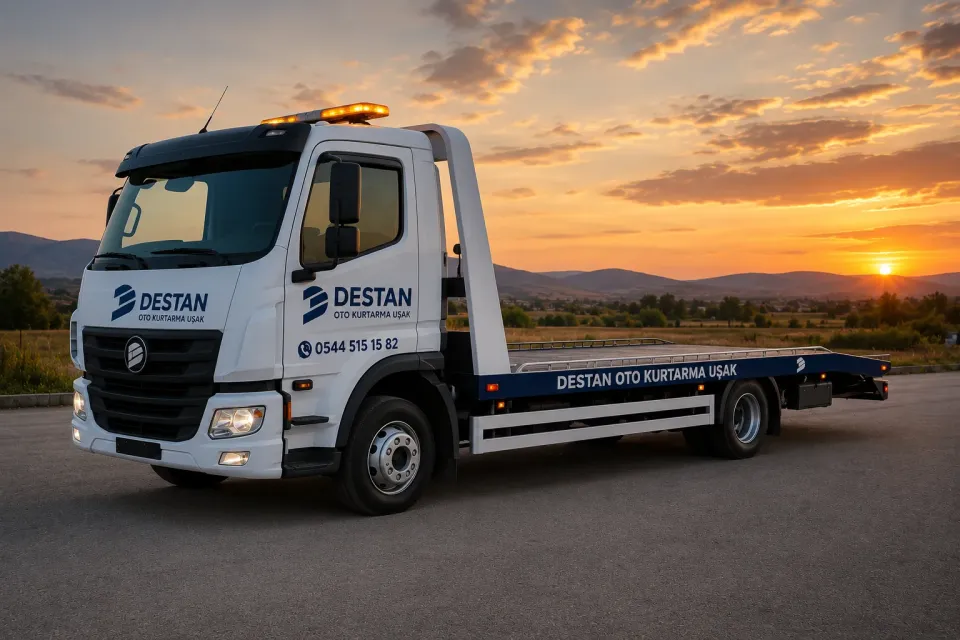 Uşak Destan Oto Çekici Otopark ve Servis Nakli hizmet süreci görseli